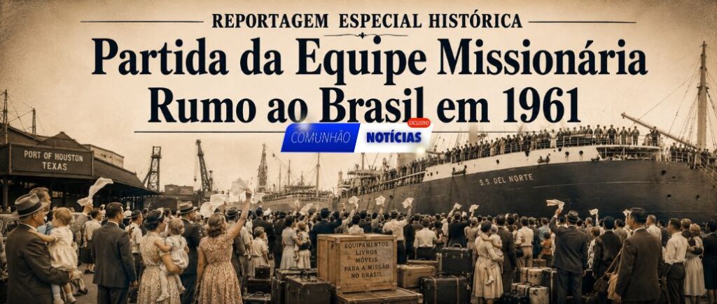 REPORTAGEM ESPECIAL HISTÓRICA: Partida da Equipe Missionária Rumo ao Brasil em 1961